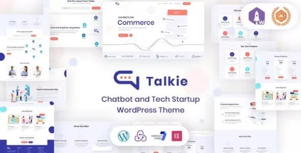 Talkie Chatbot Landing Page Wordpress Theme