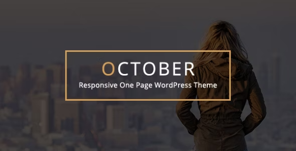 October - Responsive One Page WordPress Theme