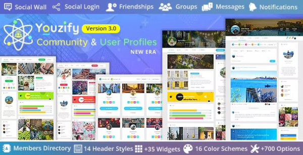 Youzer - Buddypress Community & bbPress Forums & User Profiles Wordpress Plugin New Era