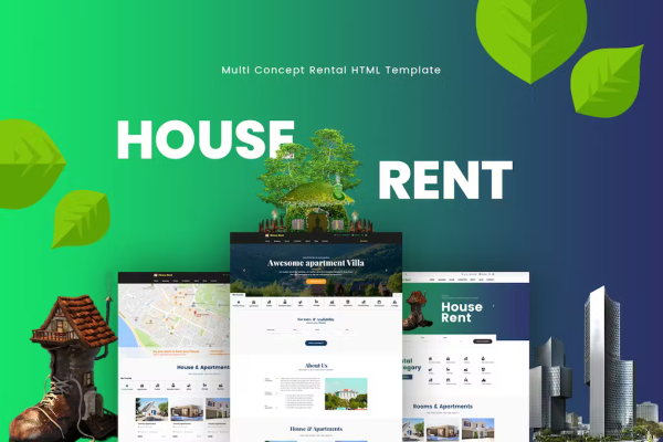 HouseRent - Multi Concept Rental HTML Template