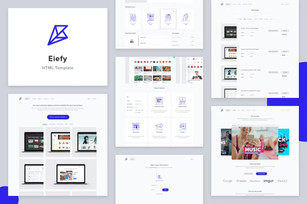 Eiefy HTML Template for Selling Digital Items