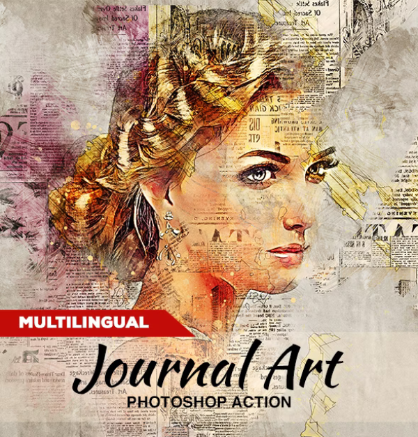 Journal Art Photoshop Action