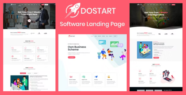 Dostart - Startup Landing Page