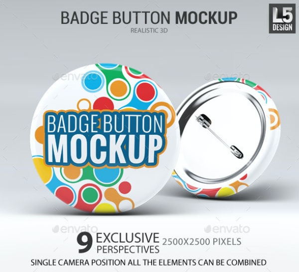Badge Button Mock-Up